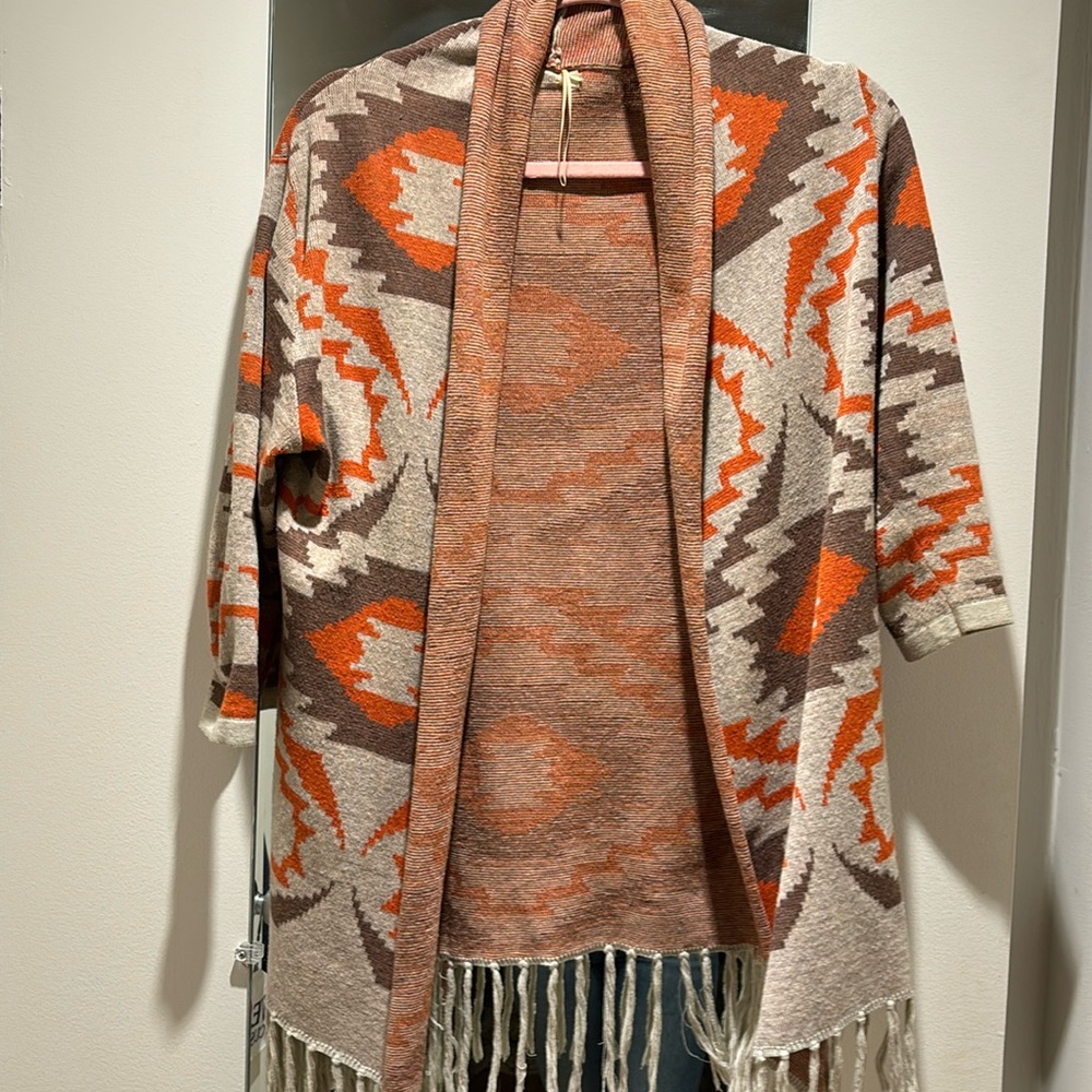 Millau Aztec printed cardigan - 100% cotton, versatile, cute and cozy!
